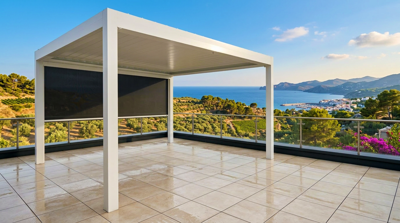 Pergola installed by Toldos Corona