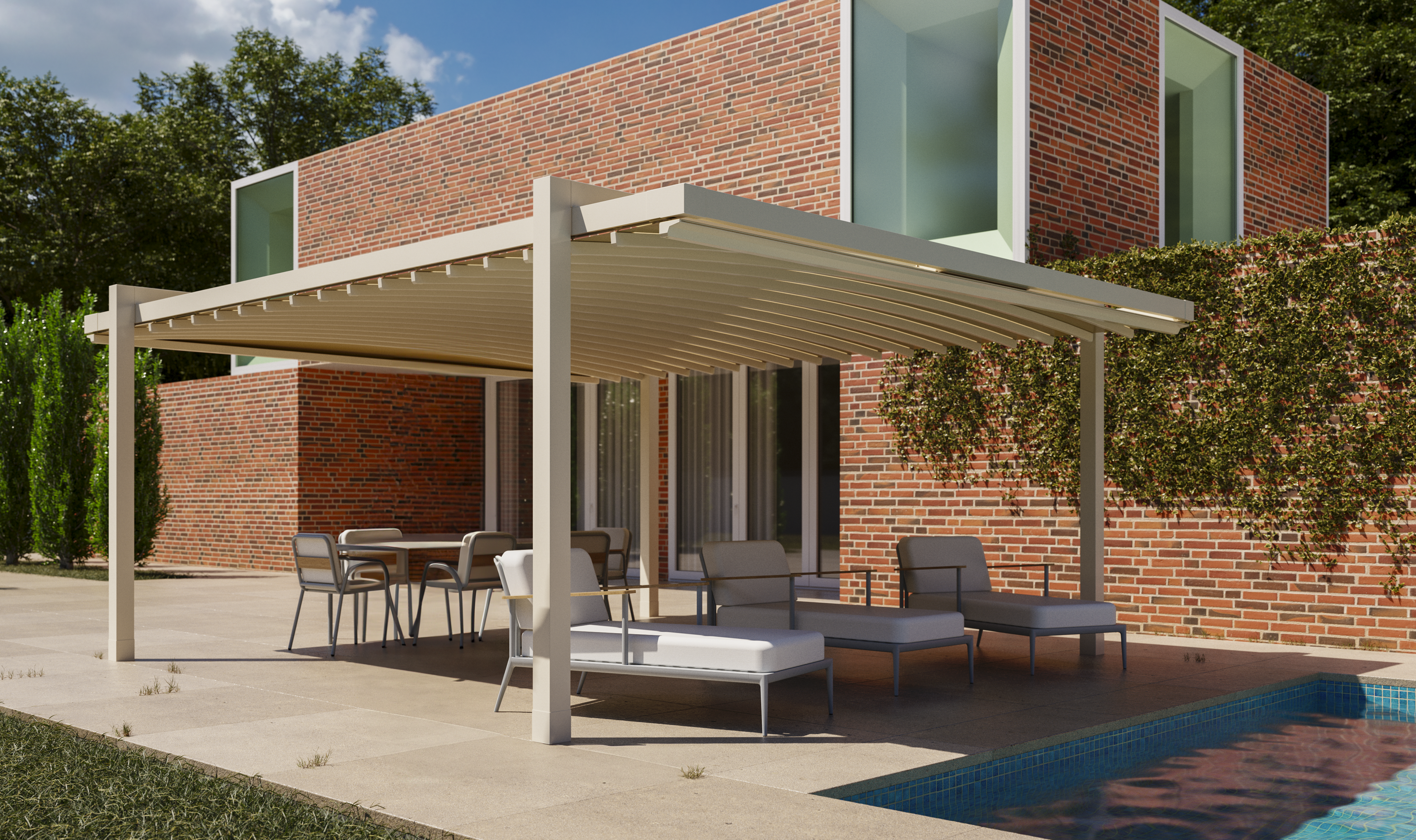 Clima Air by day - Rain protection systems for longer terrace use. in Alicante | Toldos Corona